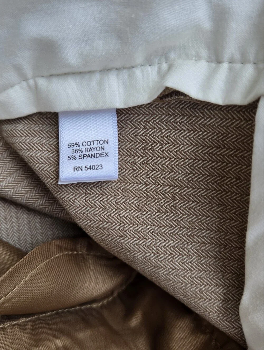 Bannana Republic Sloan Fit Tan Women's Tailored Pants Sz. 10 Stretch - Picture 5 of 6